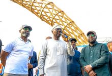 Sanwo-Olu Explains Delay in Opening Opebi-Odoiya Alaro Bridge, Says 80 Percent of Cane Monument Installed